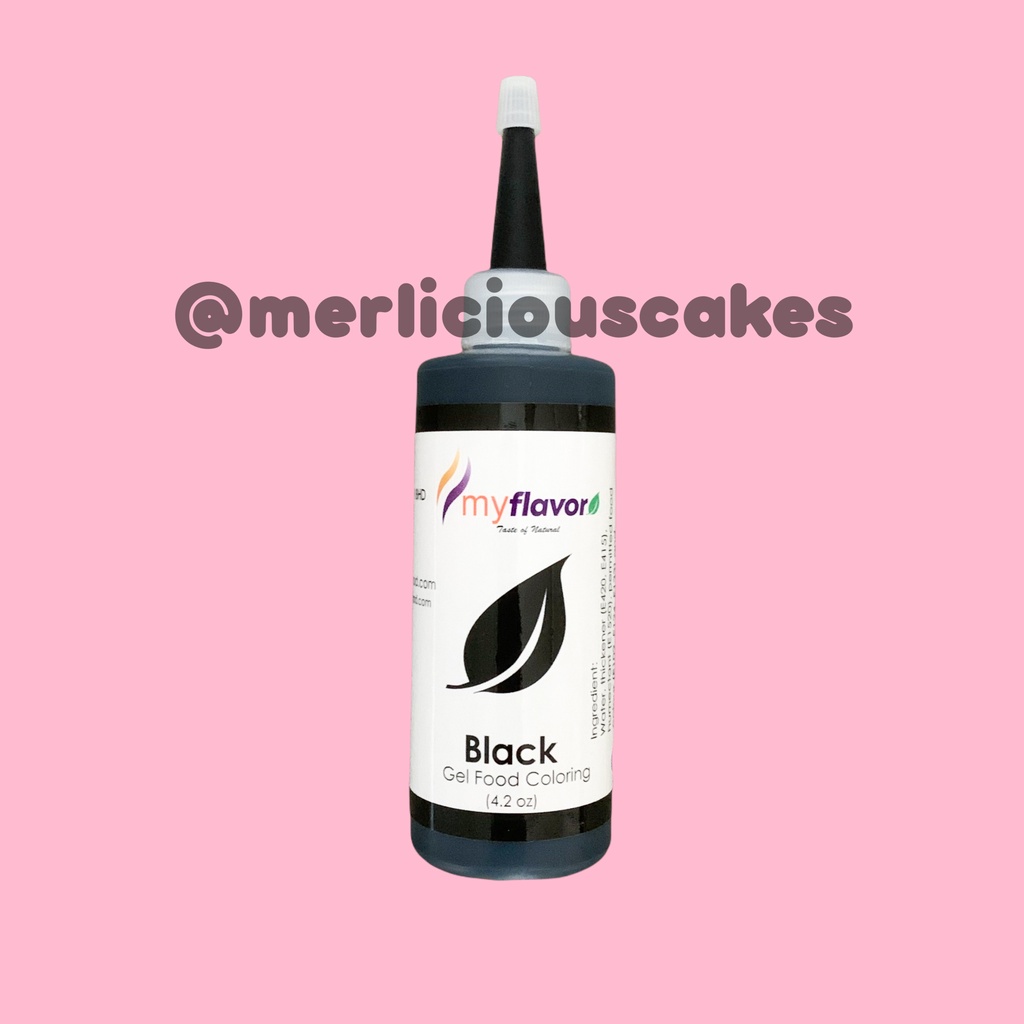

120 Gram Black Gel My Flavor Food Color Food Colour Pewarna Makanan