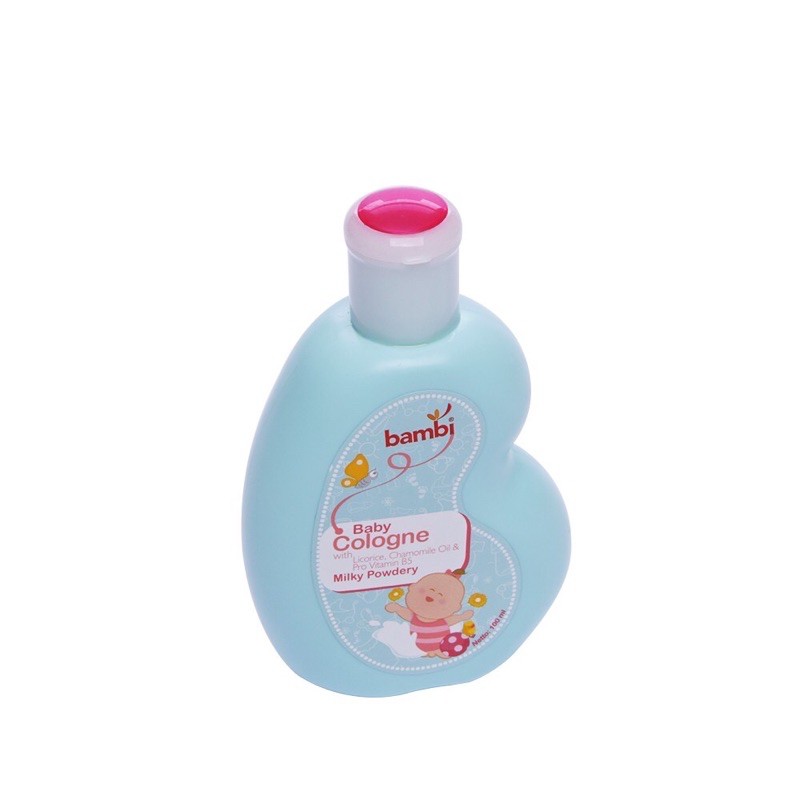 Bambi Baby Cologne Milky Powdery 100ml - Bambi Parfum Bayi 100ml