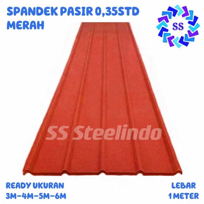 ATAP BAJA RINGAN SPANDEX / SPANDEK / SPANDECK PASIR MERAH 0,35MM STD