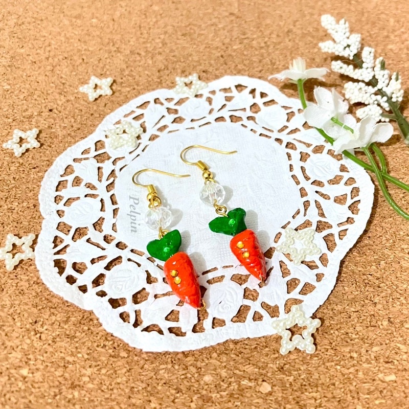 anting wortel clay angting carrot clay high quality permata