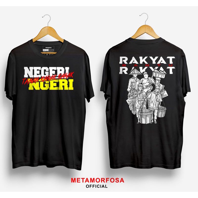 kaos hitam baju distro aktivis rakyat bantu rakyat