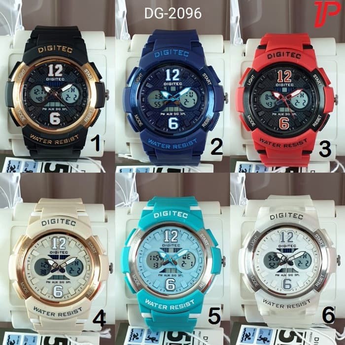 JAM TANGAN WANITA DIGITEC DG2096 ORIGINAL DUAL TIME