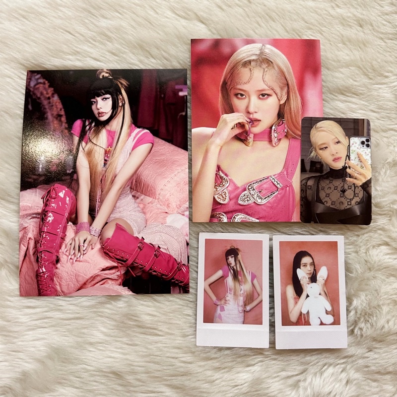 Blackpink Born Pink Album Photocard PC Postcard Pink Ver Official