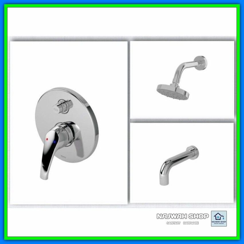 Shower Set Kran Tanam Toto TX404SDZ Shower TX465SMZ & Spout TX441SE Paket Shower Panas Dingin