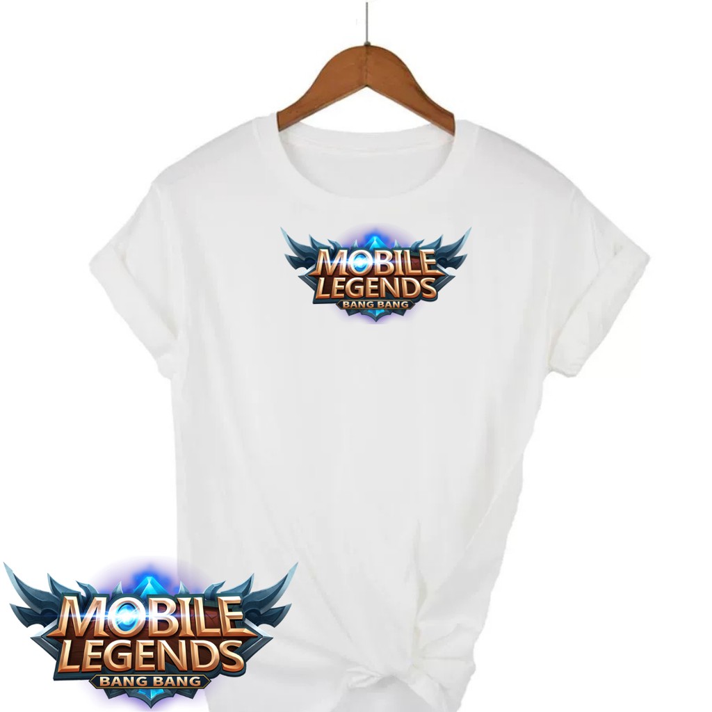 Kaos Pria Wanita Tangan Pendek Bahan Katun Combed 30S Gambar Logo Game Mobile Legends Bang Bang Shopee Indonesia