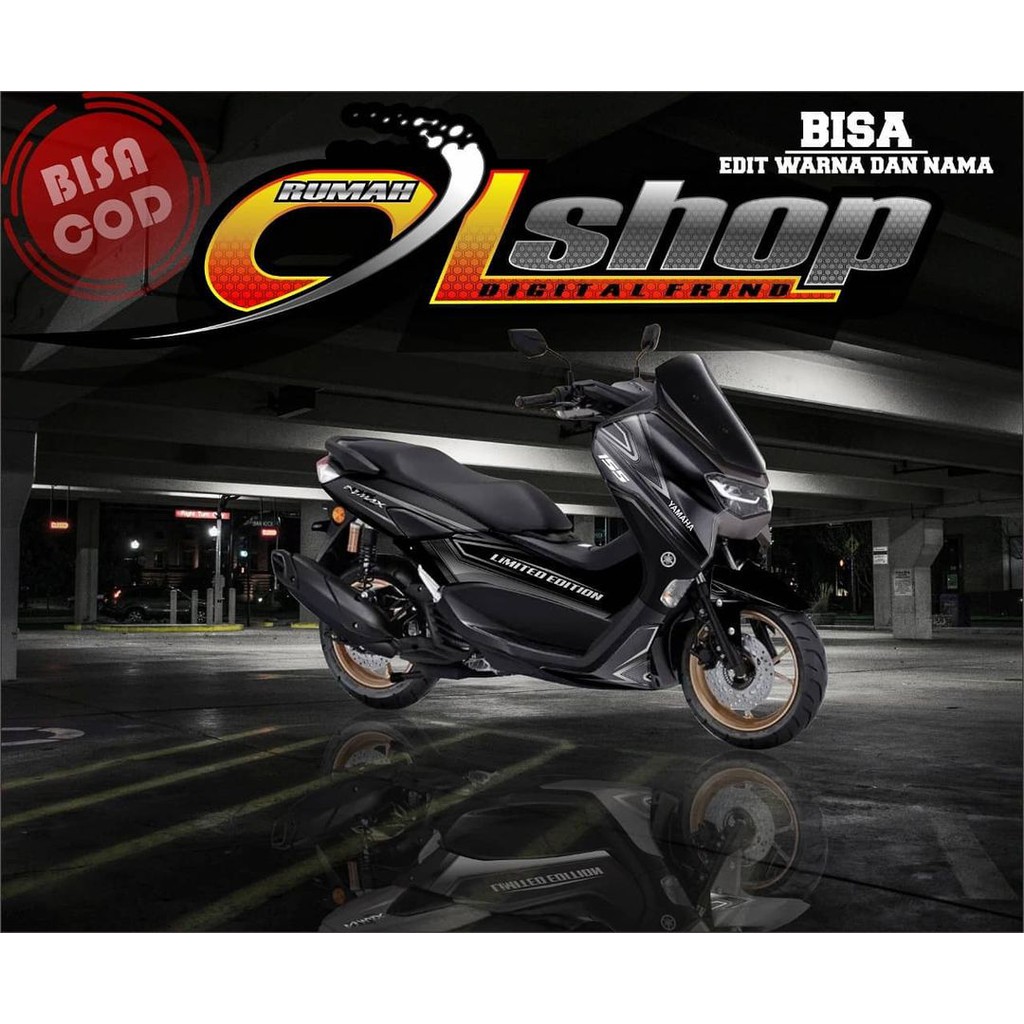 Sticker decal full body Yamaha Nmax Hitam