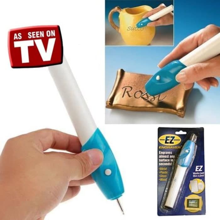 

Alat Ukir Nama Grafir Electric Portable EGV Whiz Engrave It Pen Serbaguna