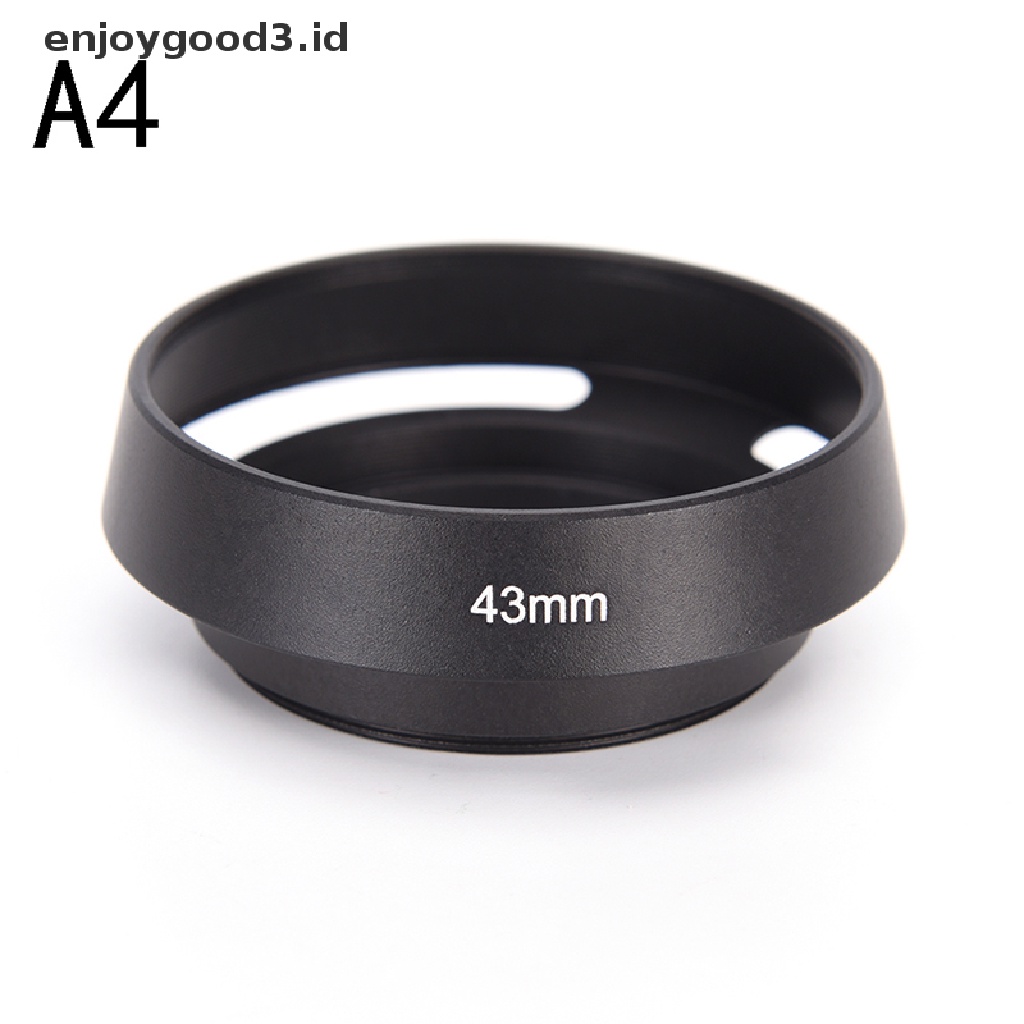 Hood Lensa Bahan Metal Ukuran 37 39 40.5 43 46 49 52 55 58 62 67mm Untuk Leica Canon