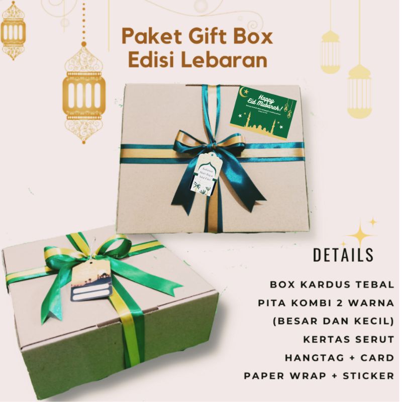 

Paket Gift Box/Kotak Kado/Box Hampers Lebaran Idul Fitri