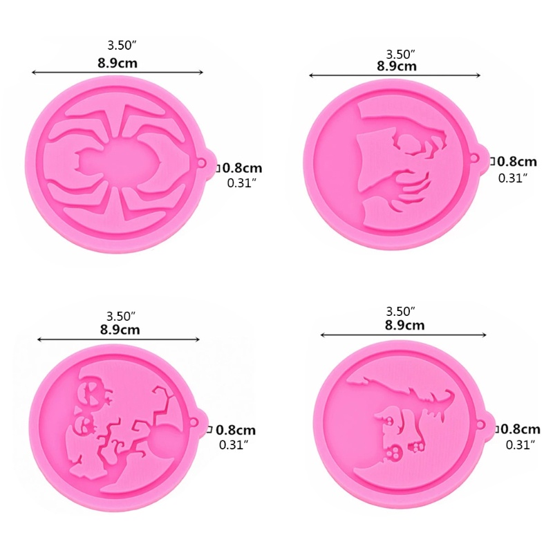 SIY  Halloween Witch Keychains DIY Epoxy Craft Pendant Keychain Jewelry Mold