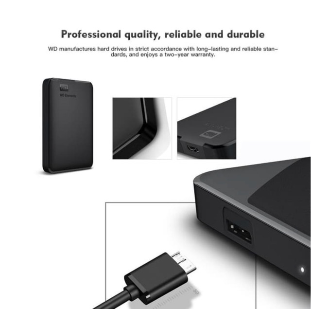 WD Elements / Element 1TB / 2TB / 4TB / 5TB / 6TB - External Hardisk HDD - Garansi Resmi