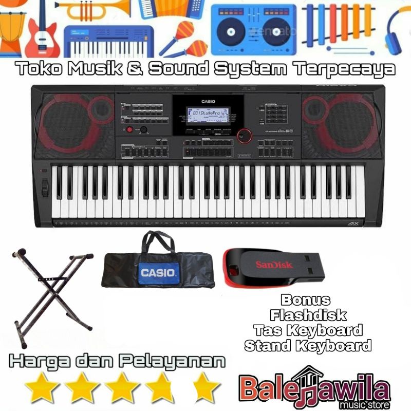 Portable Keyboard Casio CTX5000 CTX 5000 61-Keys (Bonus Sesuai Gambar) ORIGINAL Garansi Resmi