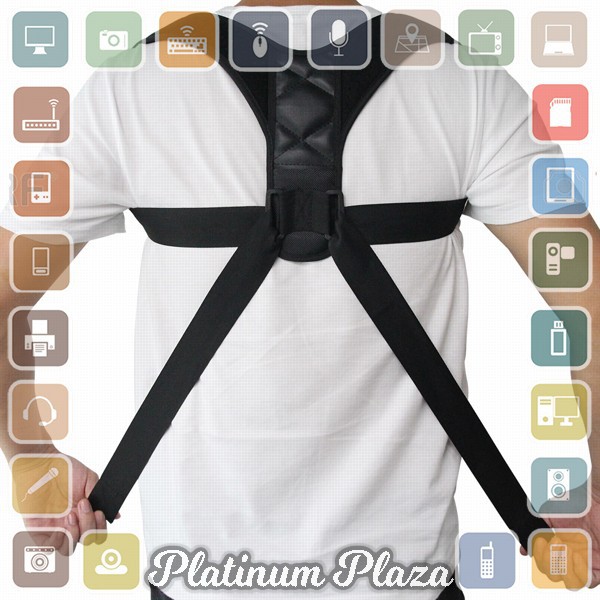 Boodun Tali Body Harness Korektor Postur Punggung Size M - BBJ-15 - Black`183X1E-