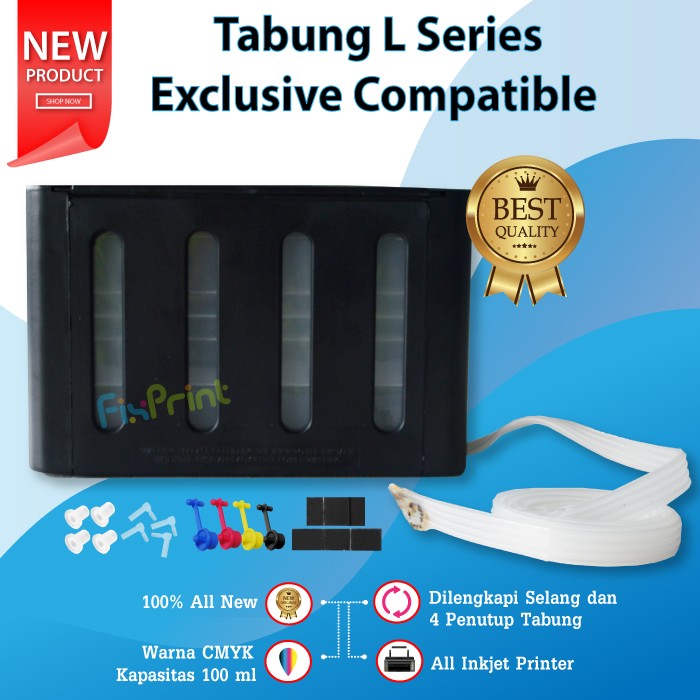 Tabung Infus 100ml Printer Canon iP2770 E500 E510 E600 E610 E560 E560R FPTS882