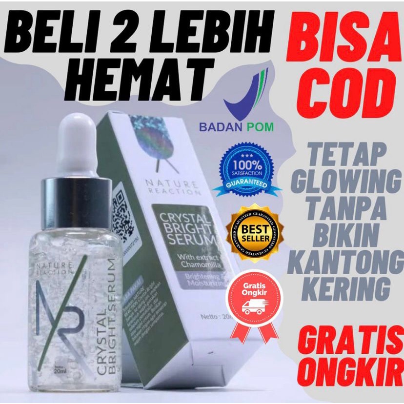 Nature Reaction Crystal Brigh Serum nr Serum Penghilang flek hitam ampuh original BPOM