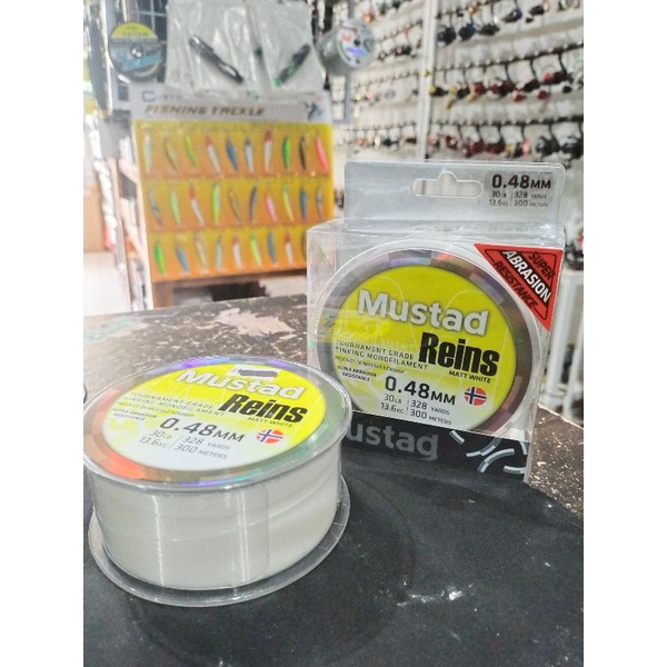 senar pancing mustad reins monofilament 300m