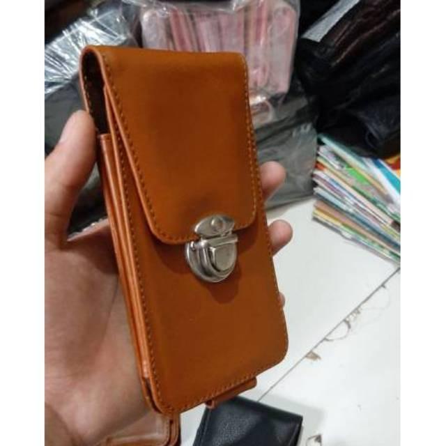 Sarung Hp Pinggang Kulit Klip Jepit 4 7 - 6 5 Inch Vertikal