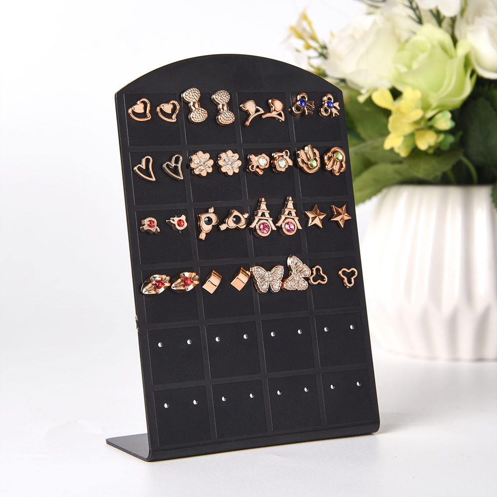 Rak Stand Display Perhiasan Anting Stud 48 / 72 Lubang Bahan Plastik