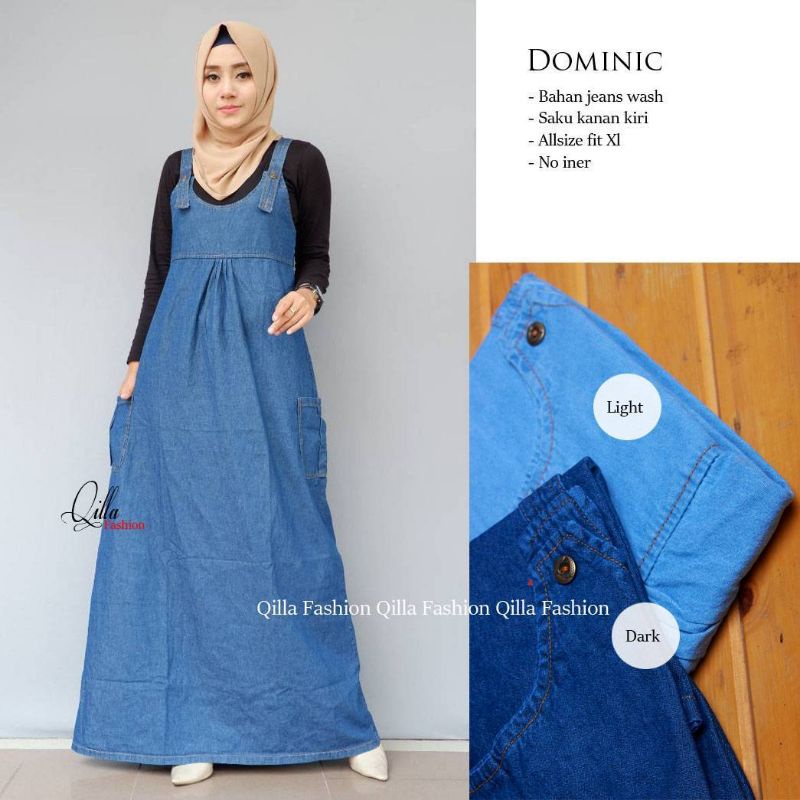 GAMIS JEANS BEST QUALITY // DRESS JEANS TERBARU // GAMIS SYARI KEKINIAN