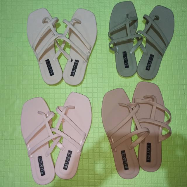  Sandal  tali  wanita elegan Balance  Shopee Indonesia