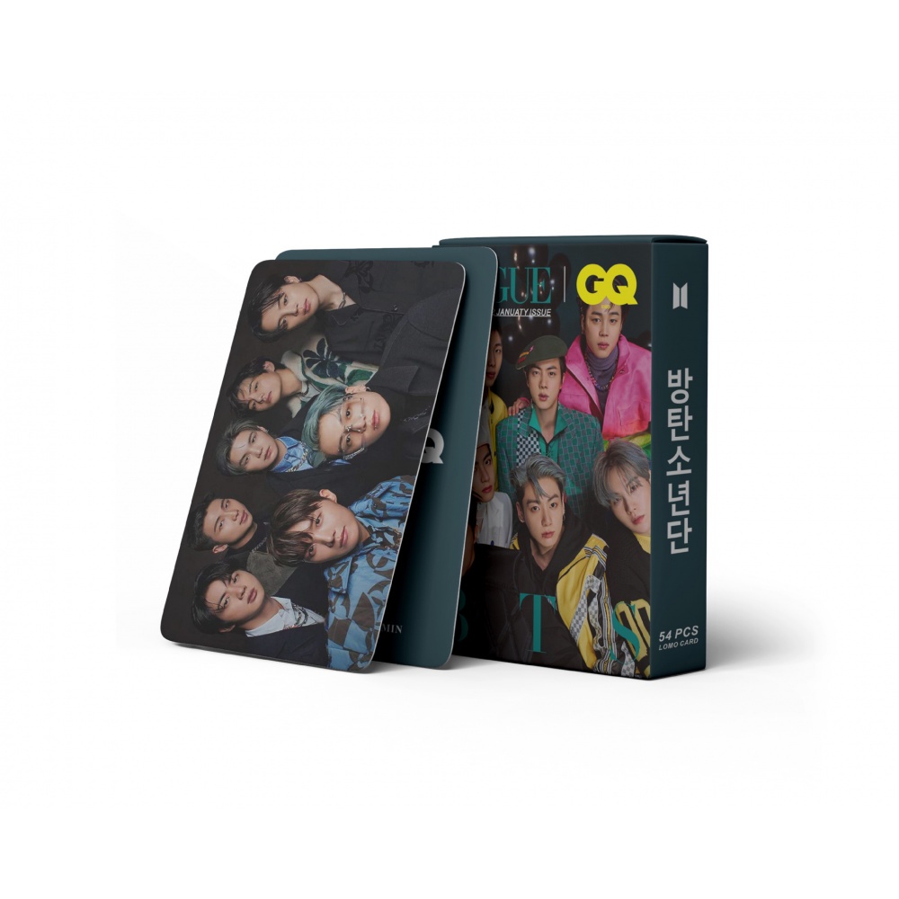 54pcs Kartu Lomo Foto Kpop BTS Album 2022 JANUATY ISSUE GQ Magazine Series