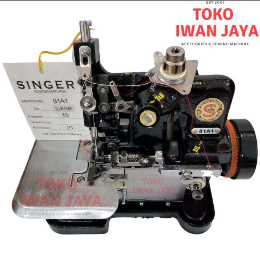 Mesin Obras Singer 81A1 Set Meja Dan Kaki Asli Singer