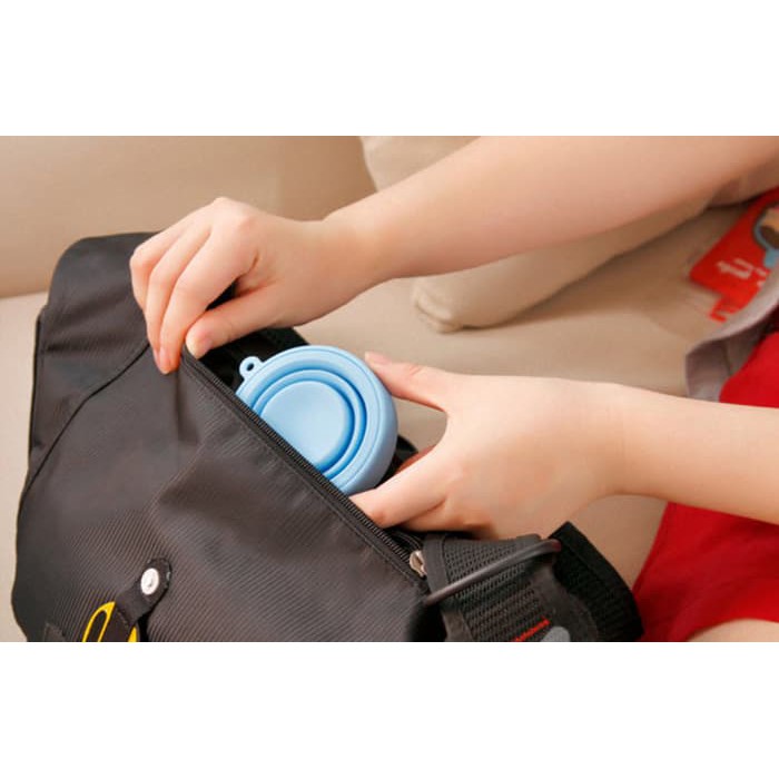 Gelas lipat silikon portable travel cup