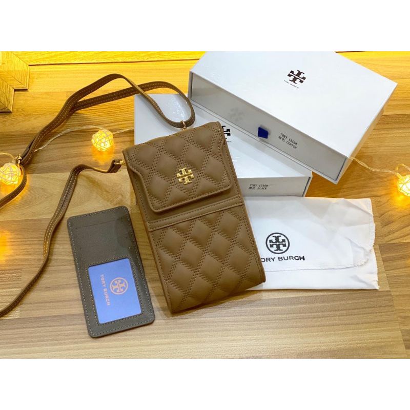 PRELOVED Tas HP Slingbag Tory Burch Warna Khaki + Card Holder