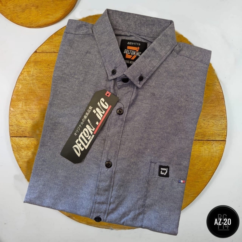 Kemeja Pria Polos Lengan Pendek Model Slimfit - Kemeja Kasual Pria (AZ-5)