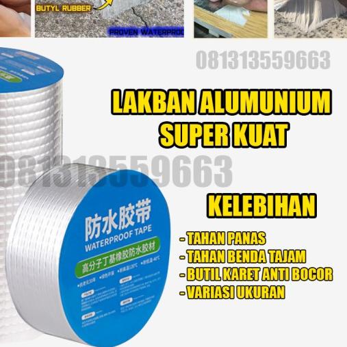 

☊ Multifunction Repair Tape Lakban Alumunium Tahan Air Panas Bocor - Kecil 5CM x 3M ♟