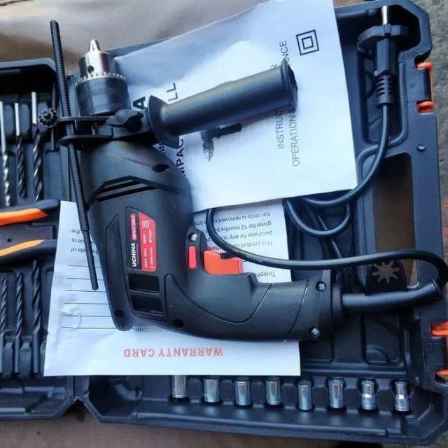 Bor Drill Impact Mesin 10mm Bonus Mata Bor