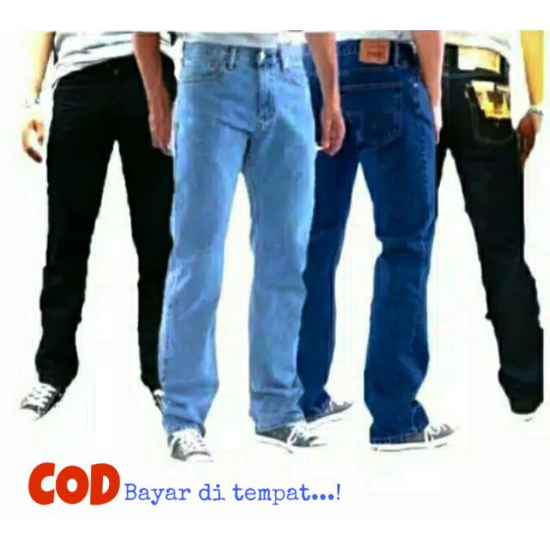 Celana Panjang Pria Standar Reguler Celana Jeans Panjang Pria Celana Basic Pria Celana Panjang jeans Pria Basic