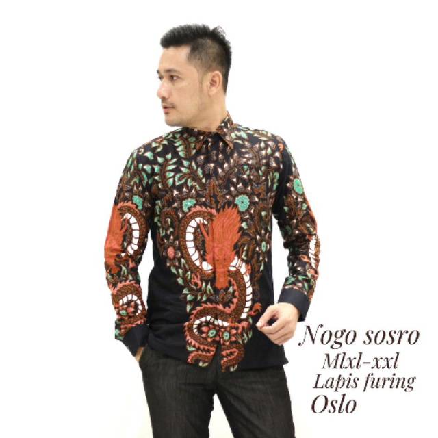 Hem Batik Pria Batik Solo by Oslo Batik