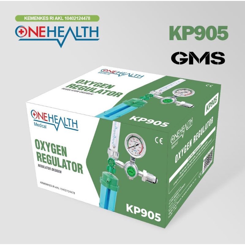 Regulator Oksigen Medis Onehealth / Oksigen Regulator untuk Tabung Oksigen