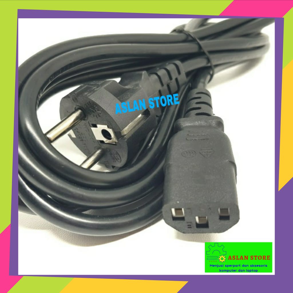 Kabel Power Dektop PC Komputer Monitor TV LED LCD 1.8m