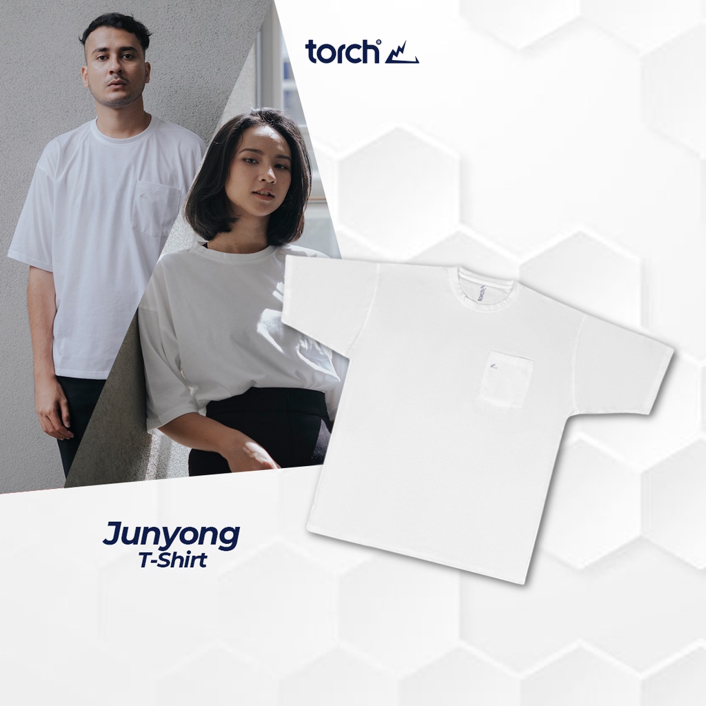 TORCH Depok Tshirt Oversized Junyong Tees - White