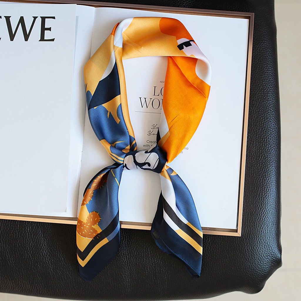 Super66 Scarf Syall Outer Leher Headband 70x70cm-4