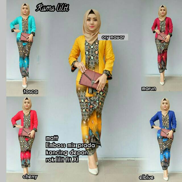 Rama lilit - RnB lilit Deswita setelan batik modern kerja wanita fashion muslim