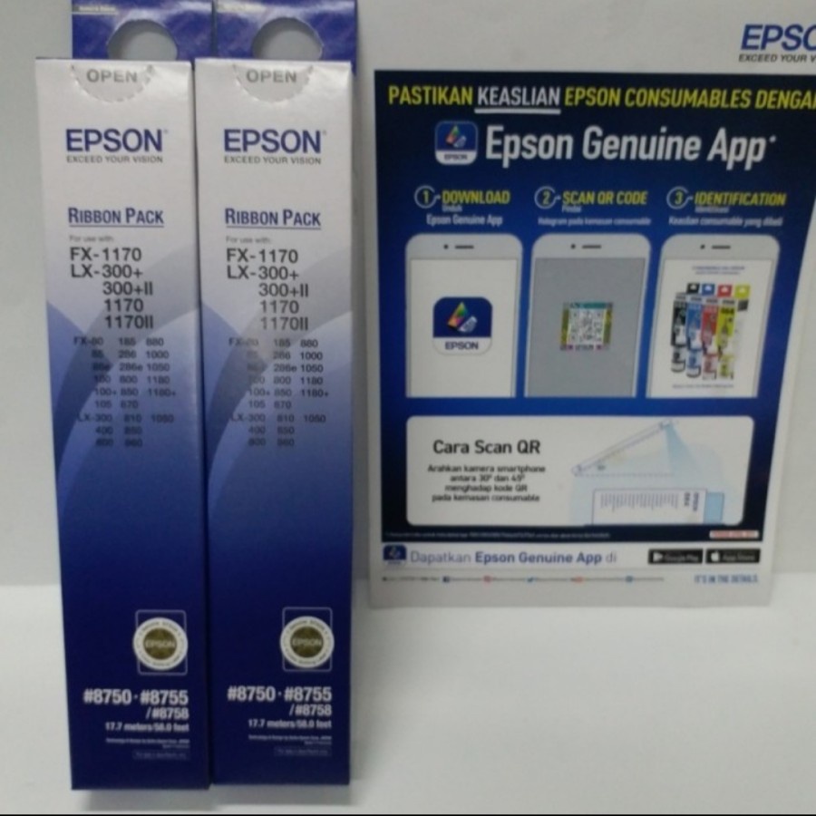 8758 REFILL EPSON FX 1170 LX 300 300+ 300+II 1170 1170II ORIGINAL 100% PITA