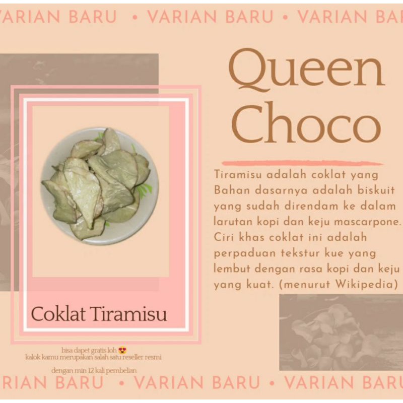 

QUEEN CHOCO TIRAMISU!! NEW PRODUCT SINGKONG COKLAT TIRAMISU