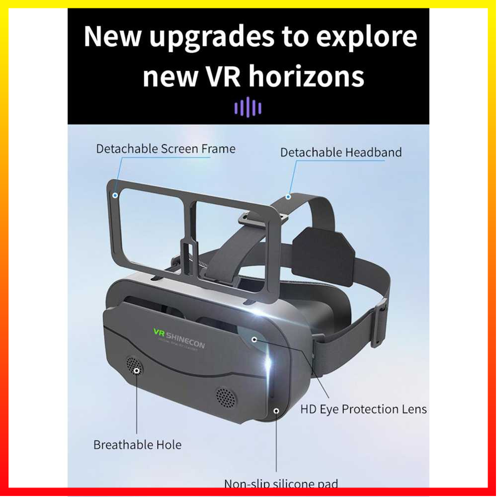 VR Box 3D IMAX Giant Screen Virtual Reality Glasses Kesesuaian Smartphone 4.7 inch Sampai 7 inch Shinecon G13 - 7RTHOJBK