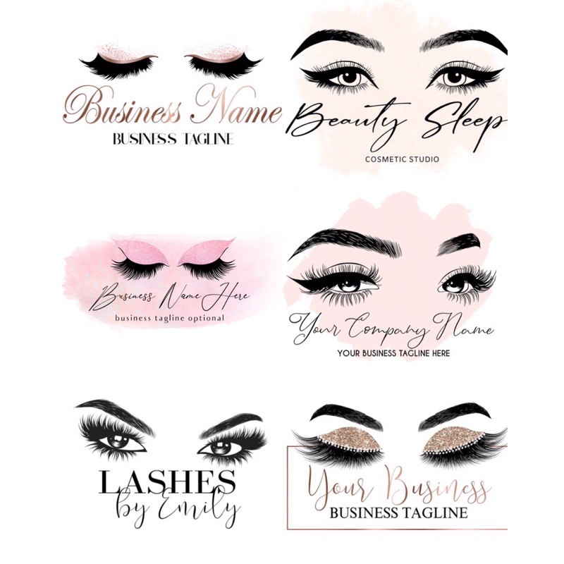 (DRAN EYELASH) JASA BIKIN DESAIN LOGO TOKO ONLINE SHOP DESIGN LOGO BISNIS JASA BUAT LOGO