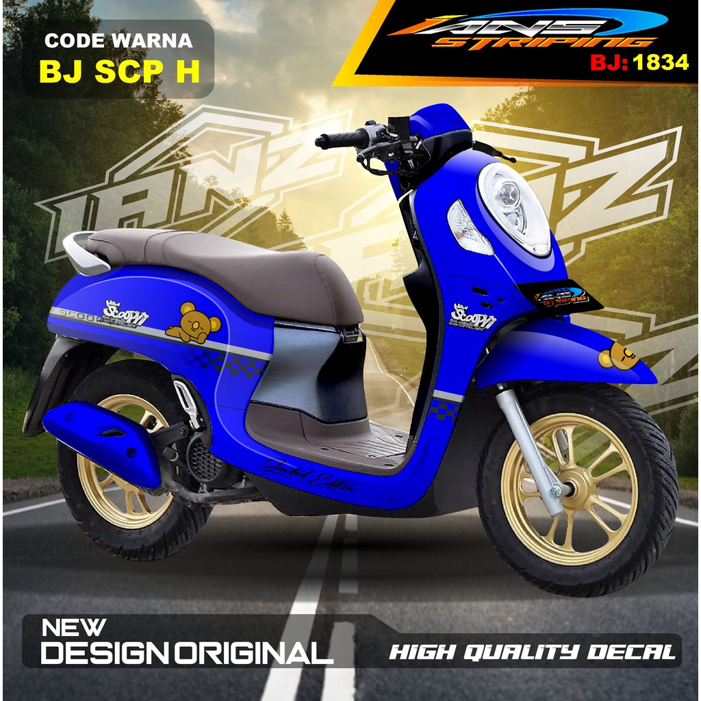 STICKER DECAL SCOOPY FULL BODY / VARIASI STIKER MOTOR SCOOPY FULL BODY / STIKER DECAL BODY SCOOPY