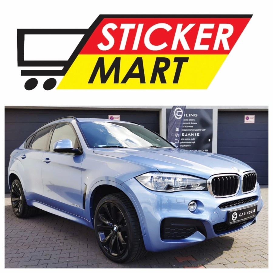 Stiker Wrapping Sticker Mobil Sky Blue Metalik Glossy Biru muda