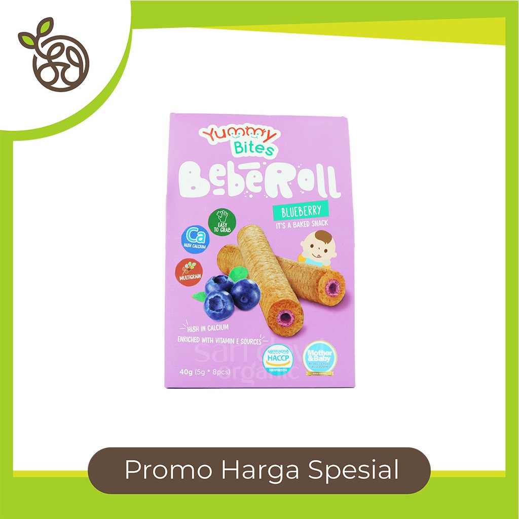 

YUMMY BITES BEBEROLL BLUEBERRY BAKED SNACK 40 GR