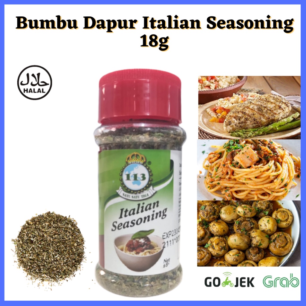 

113 Italian Seasoning 18g/ Bumbu Dapur / Penyedap Rasa/ Rempah Rempah/ Bumbu Masak
