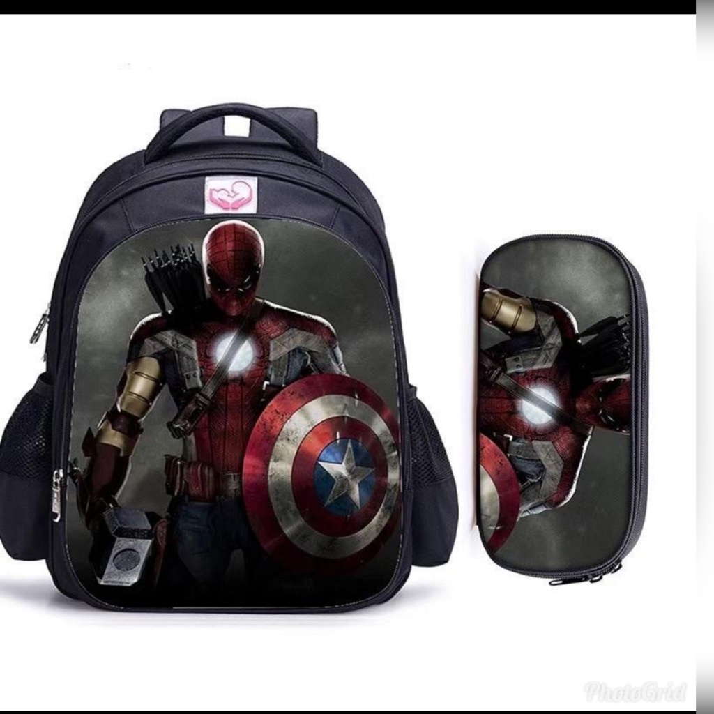 Tas sekolah Marvel Tas Sekolah untuk Anak Laki-laki tk sd smp sma kuliah kerja