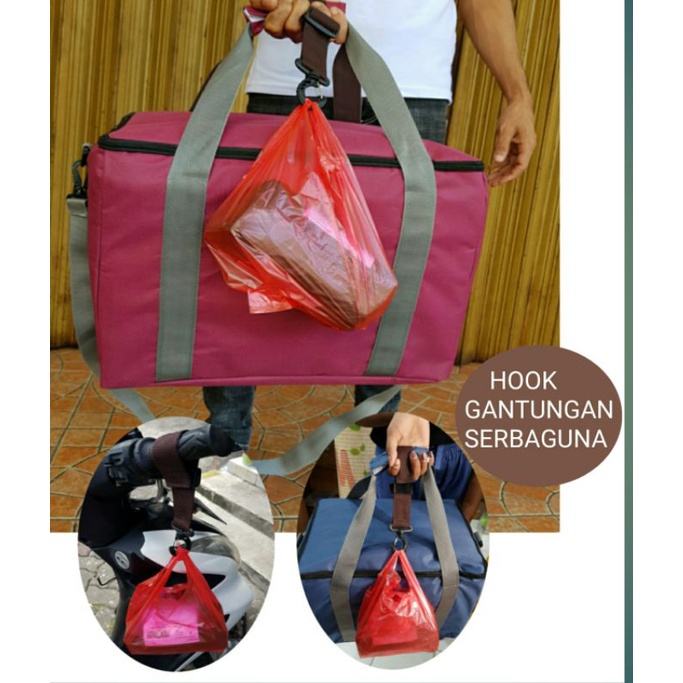 TAS DRIVER MAKANAN FOIL TAHAN  PANAS DINGIN  CELLO Tas Driver bawa  Makanan  Full Foil / TAS KURIR DRIVER BAWA PAKET / TAS PAKET / TAS OJOL MAKANAN /ThermaPack Insulated Delivery Bag | Tas Kurir Motor GoFood Grab Food