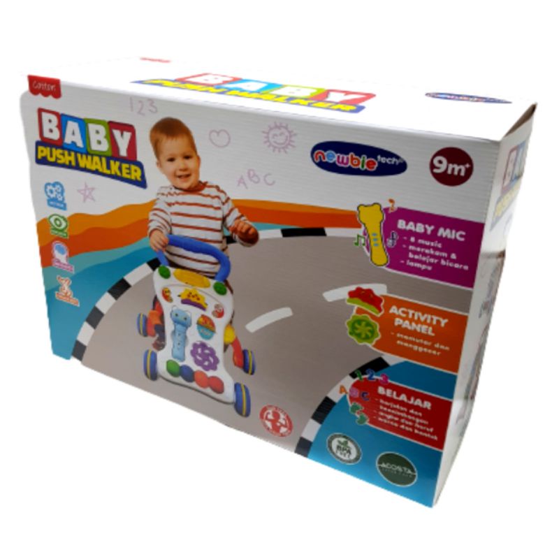 Newbietech Baby Push walker / Cotton Baby Walker. Share: Cotton Newbie Tech Baby Push Walker Alat Bantu Bayi Belajar Jalan