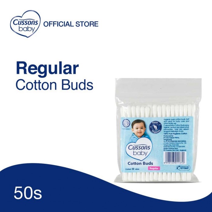 CUTTON BUD CUSSONS 50PCS REGULAR - EXTRA FINE - BABY BAYI NEWBORN HIGENIS